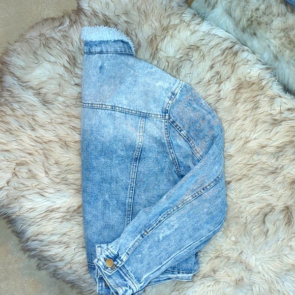 Sherpa lined denim jacket - Picture 4 of 4
